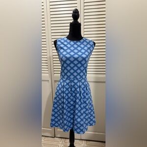 Sailor Sailor Sleeveless Dress - Basket Weave - Blues